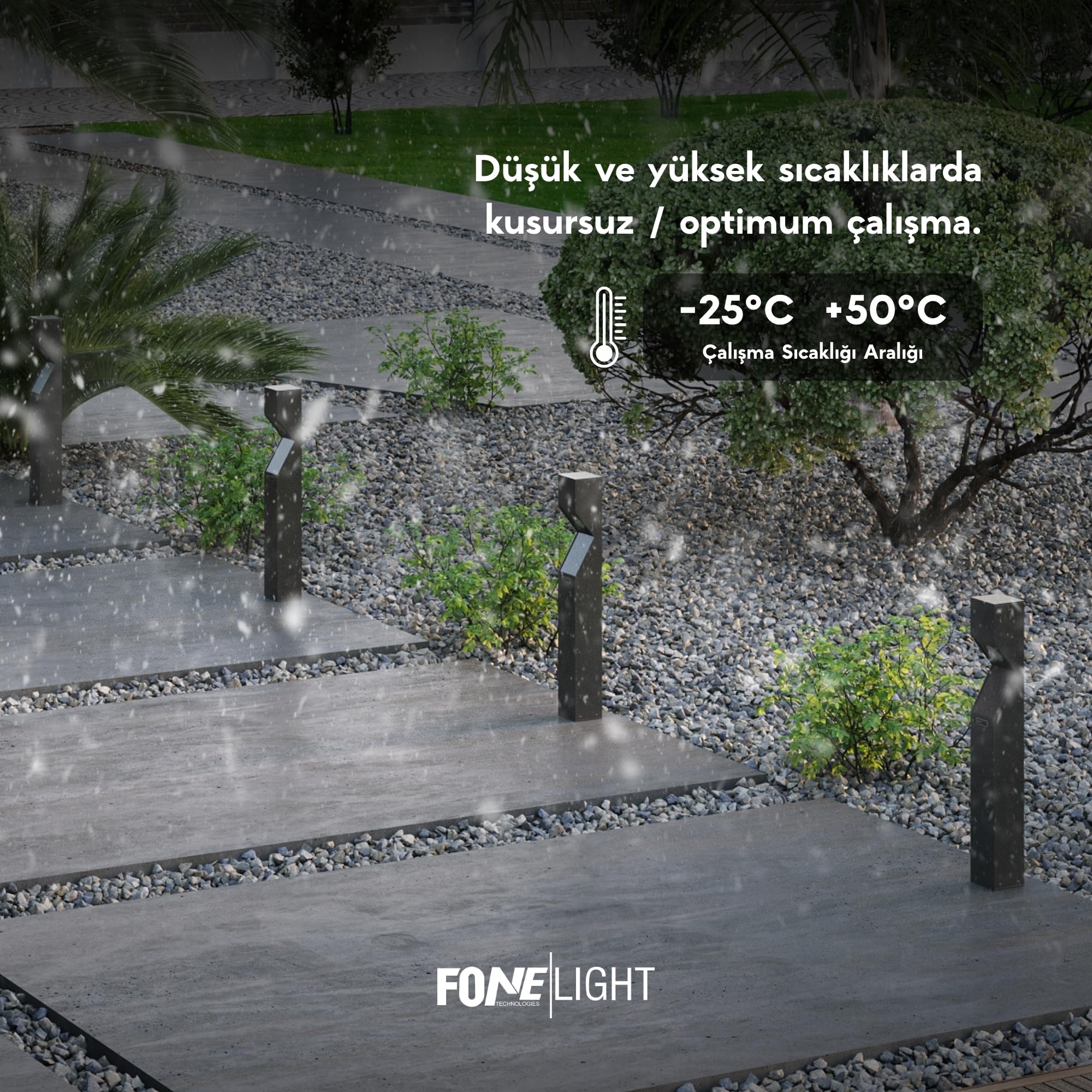 Dualluz Alüminyum Bahçe Aydınlatma Bollardı, 75 cm Yükseklik, LED Yürüyüş Yolu ve Çim Aydınlatması, Antrasit Renk, 3000K Sıcak Beyaz Işık, Su Geçirmez Dış Mekan Lamba