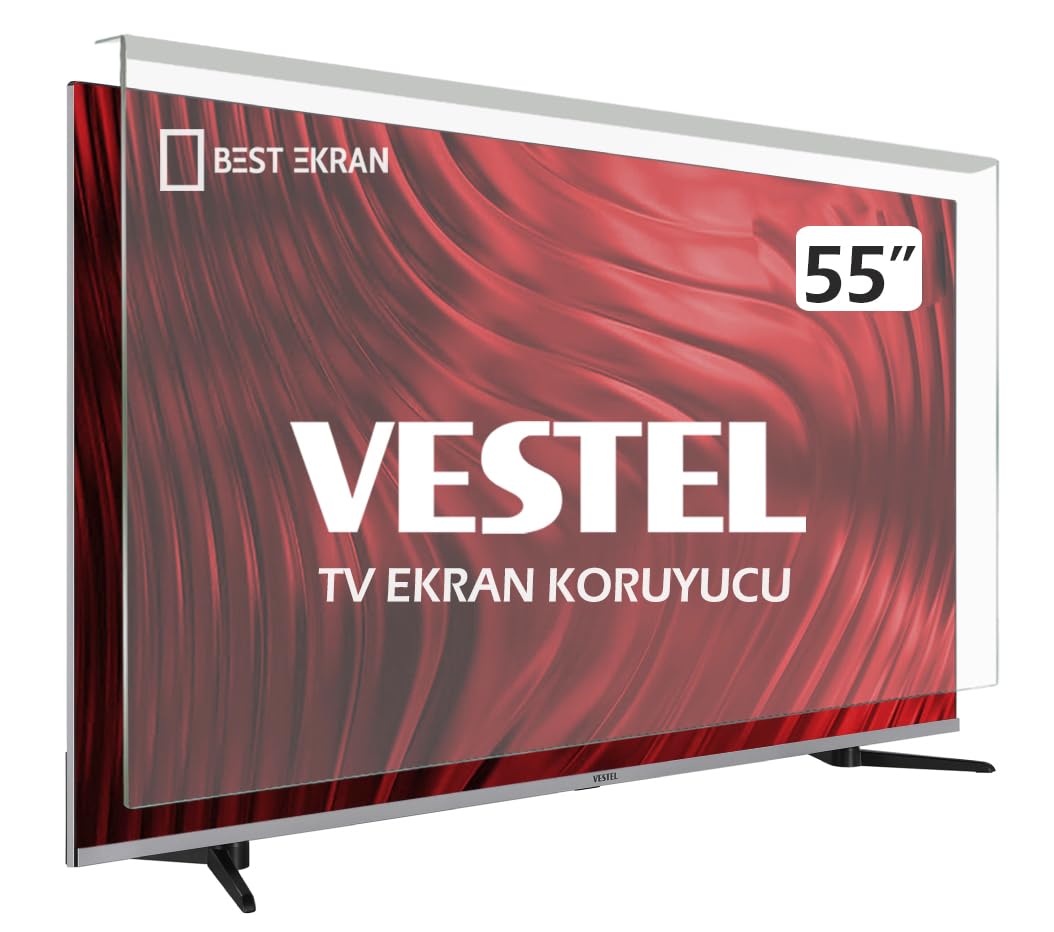 VESTEL 55QT9850 TV EKRAN KORUYUCU - Vestel 55" 139 Ekran QLED TV Ekran koruyucu