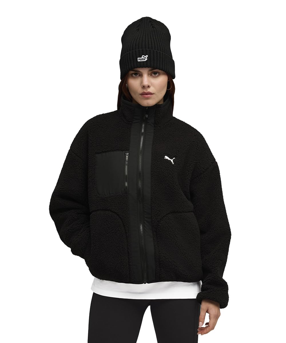 PUMA Kadın Reversible Sherpa Jacket Ceket PUMA Black S
