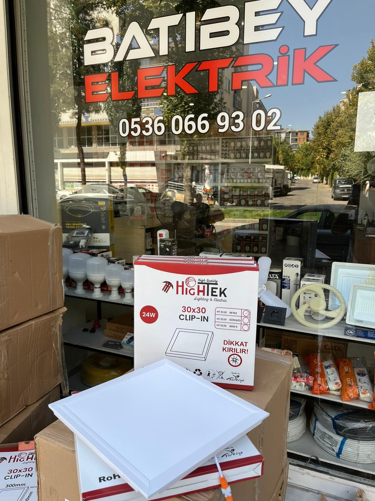 Hightek LED Panel, 30x30 cm, 24W, Clip-in Tavan Tipi, Beyaz