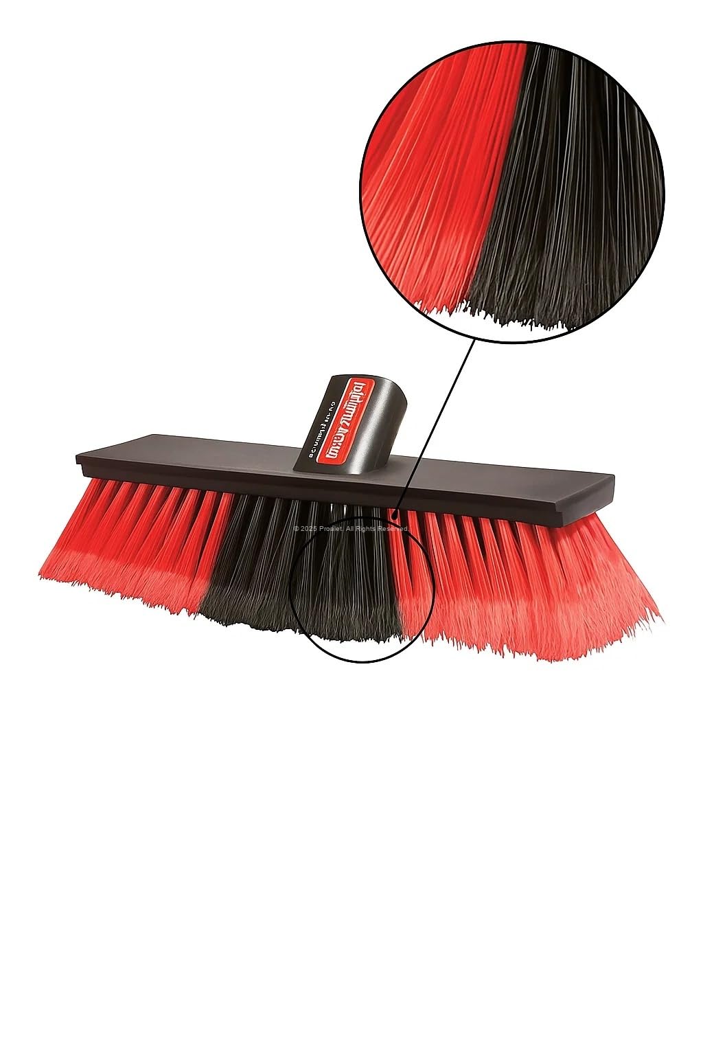 Proalet Yer Süpürme Fırçası, 25 cm, Orta Sert Kıl, Sapsız, Dayanıklı Plastik Gövde, Ahşap Zemin Uyumlu, Ev İçi Temizlik Fırçası, Balkon ve Garaj Kullanımına Uygun, Ergonomik Tasarım, Temizlik Aparatı