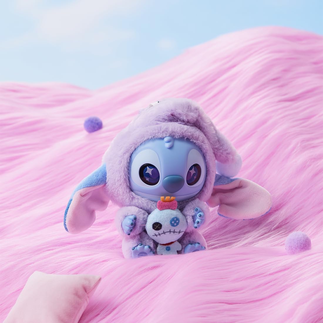 MINISO Disney Stitch Eat Something Before Sleep Collection Vinil Peluş Oyuncak Sürpriz Kutu Figür Modeli Rastgele Tasarım Kör Kutu Oyuncak Ev Dekoru için Koleksiyon Oyuncak Doğum Günü Hediyeleri