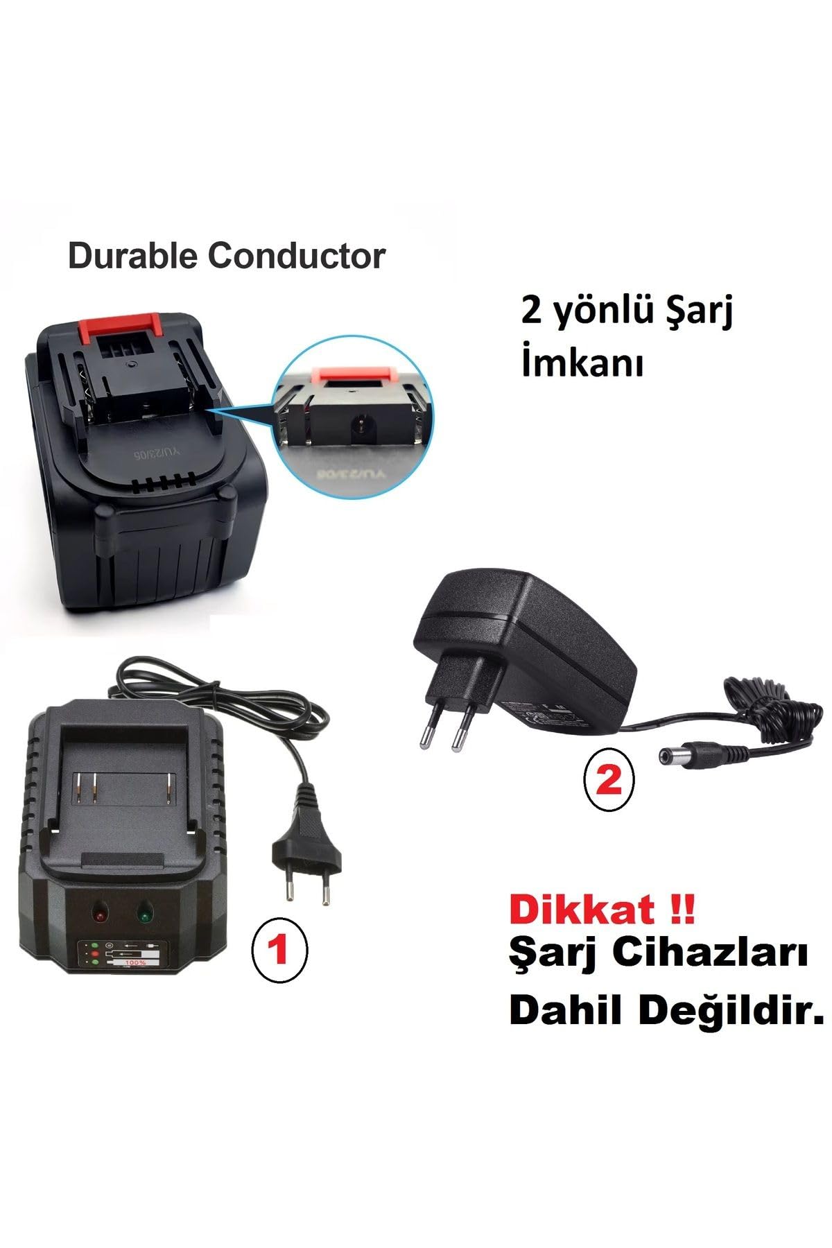 Depolife Assur Bn5 Dawreek Haktaş Tüm Akülü Modellere Uyumlu Şarjlı Matkap Avuç Taşlama Yedek Batarya 10 Pili