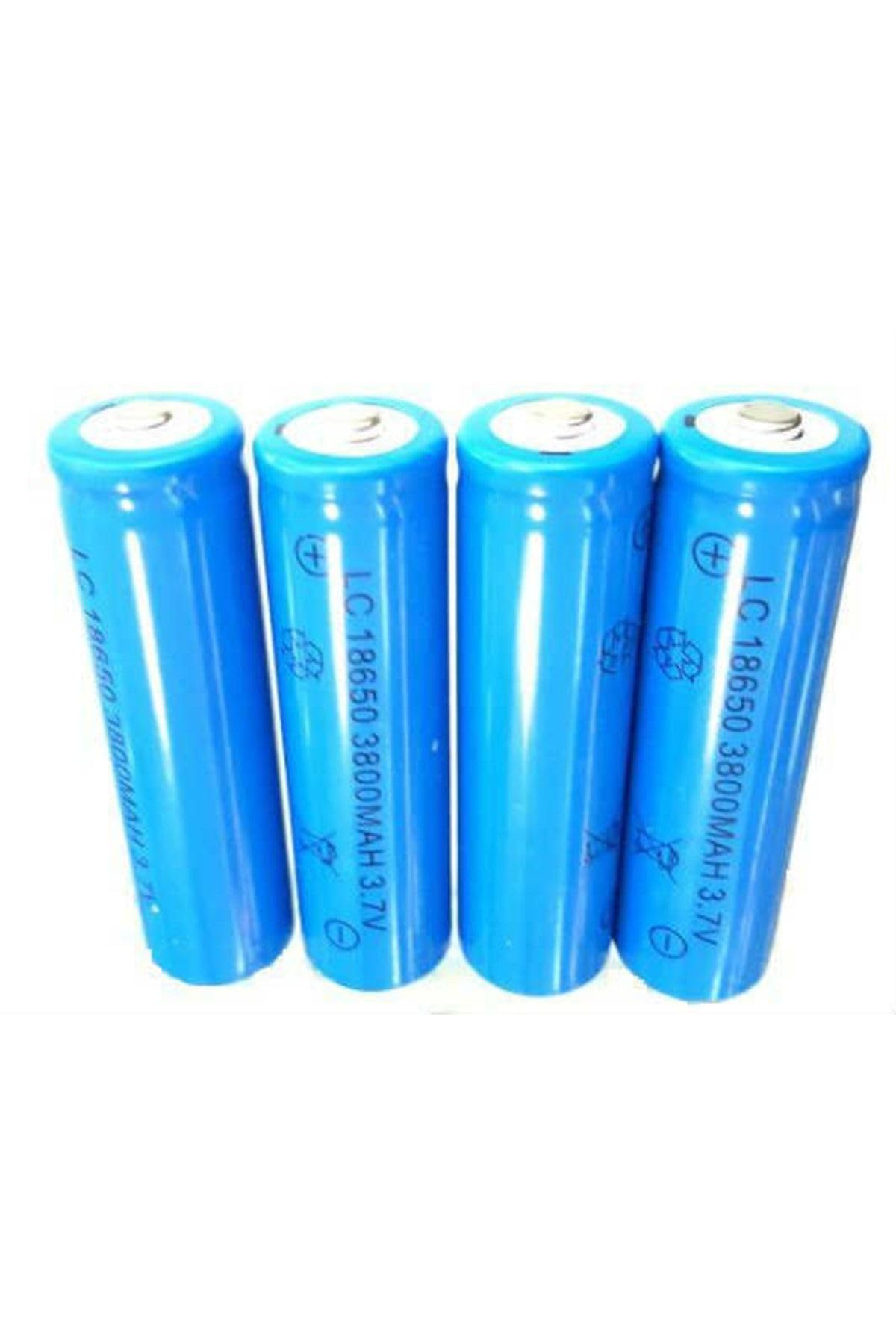 Depolife 18650 Pil 2li Şarj Cihazı Seti 18650 3.7v Lion 3800 Mah Pil Kordonlu Led Gösterge Şarj Seti