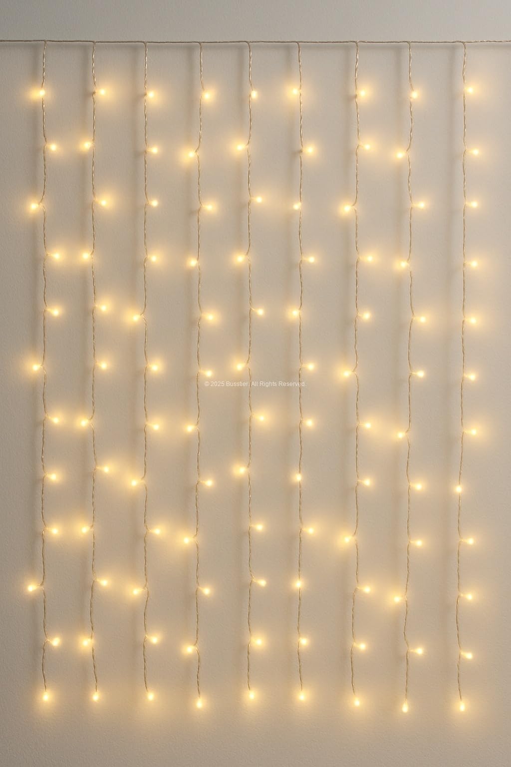 Busstier Perde Led Işık Peri Led 3m x 3m 300 LED Uzaktan Kumandalı Yüksek Kaliteli Dekoratif Aydınlatma Yatak Odası Balkon Düğün Parti Süsleme Işıkları Sıcak Beyaz