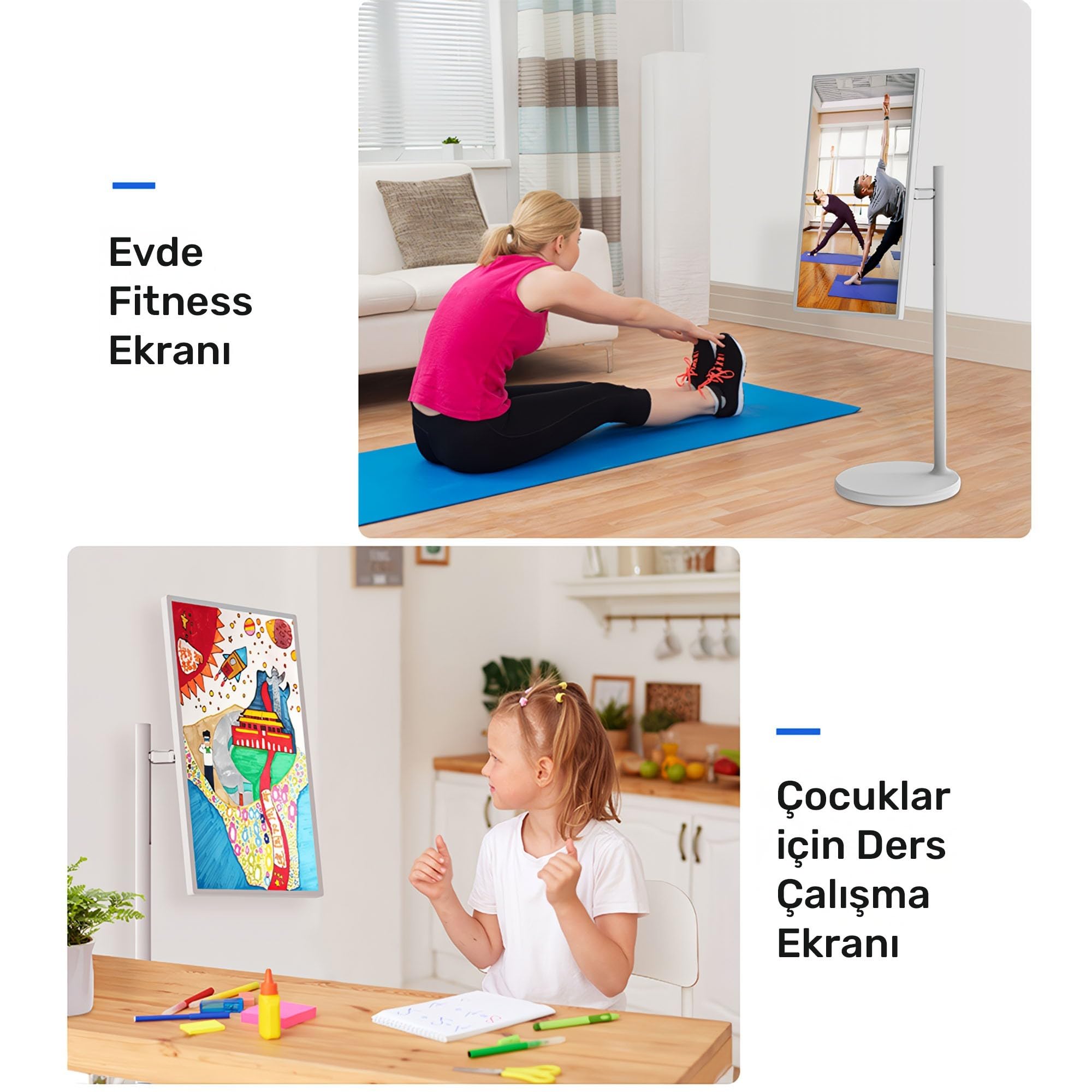 NPO SW3293T 32'' Full HD 4/128GB Android Dokunmatik Şarjlı Taşınabilir Smart Led Ekran