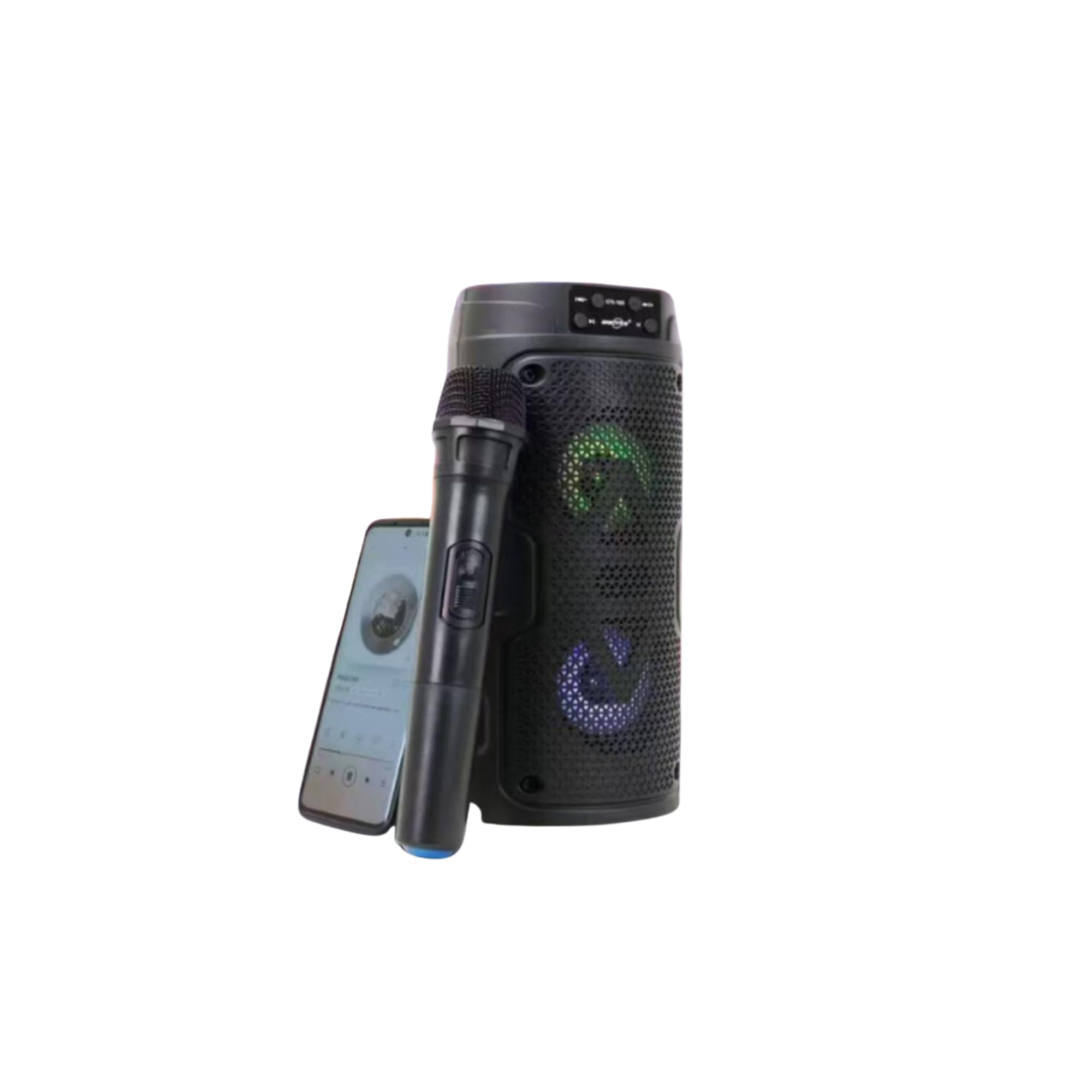 Teknoloji Gelsin Bluetooth Karaoke Hoparlör, RGB Işıklı, 29 cm, Kablosuz Mikrofonlu, FM Radyo, USB/SD Kart/AUX