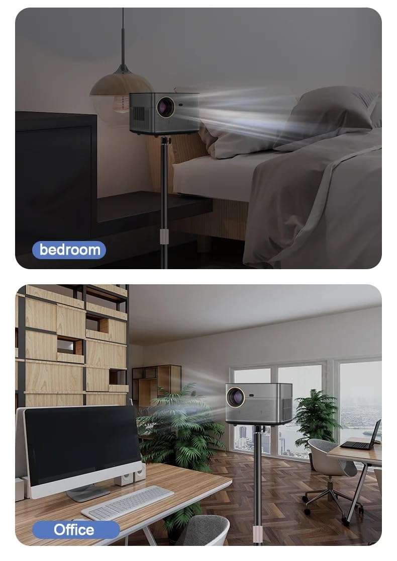 Coverzone Profesyonel Yatak, Koltuk Arkası veya Masaüstü Montaj Projeksiyon Stant, Kamera ve Fotoğraf Makinesi Standı 60-120cm Ayarlanabilir Uzunluk TY05