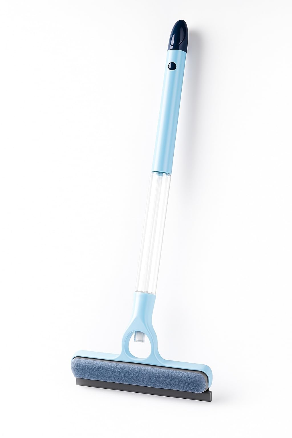 Busstier 4 in 1 Spreyli Cam Temizleyici Çekçek ve Fırça Aparatı Su Hazneli Pratik Camsil Çok Fonksiyonlu Pencere Banyo Ayna Temizlik Aracı