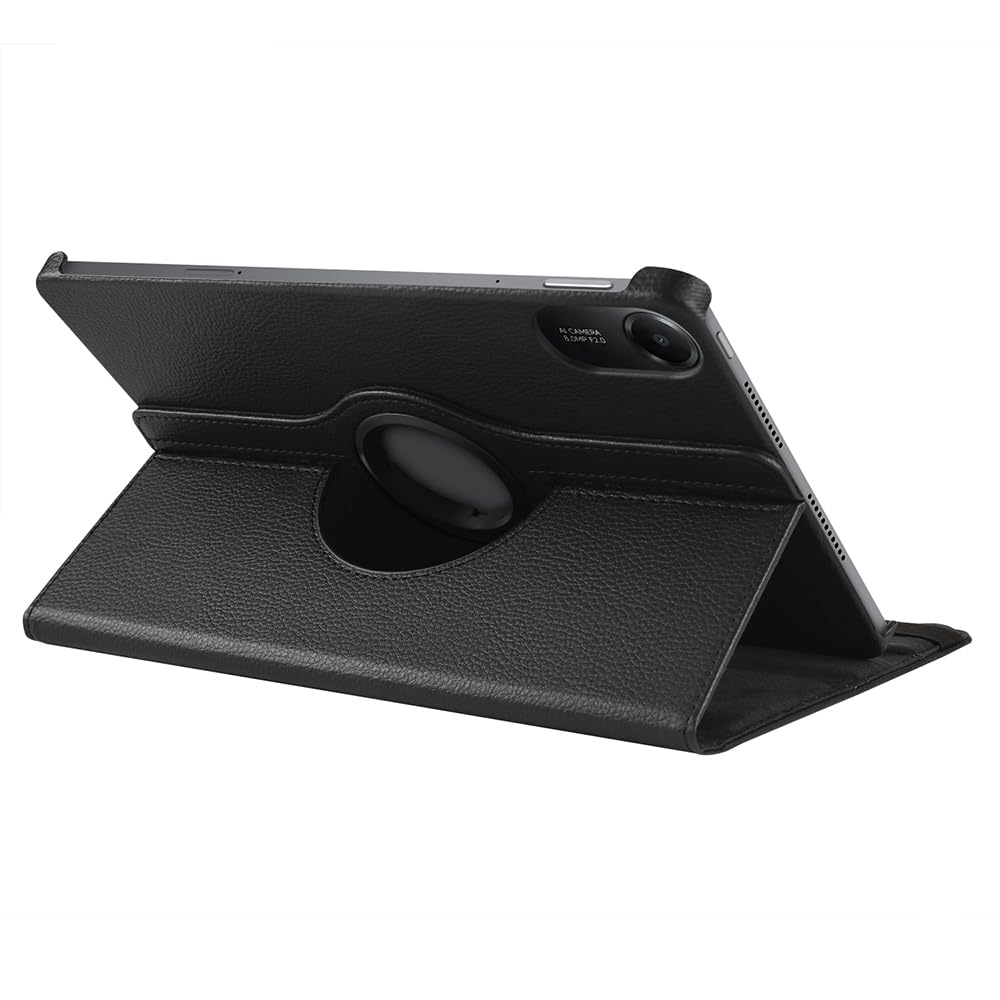 Aksesuarcim Samsung Galaxy Tab S10 FE Kılıf 360 Dönebilen Standlı Tablet Kılıf Siyah