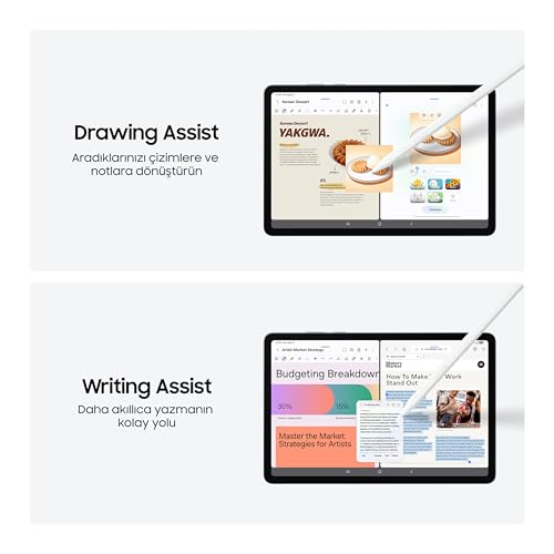 Samsung Galaxy Tab S11 Yapay Zeka (AI) Tablet, WiFi, 12GB RAM, 256GB Depolama Alanı, Gri, 11 İnç, 120Hz Ekran, S Pen Dahil, IP68 (Samsung Türkiye Garantili)