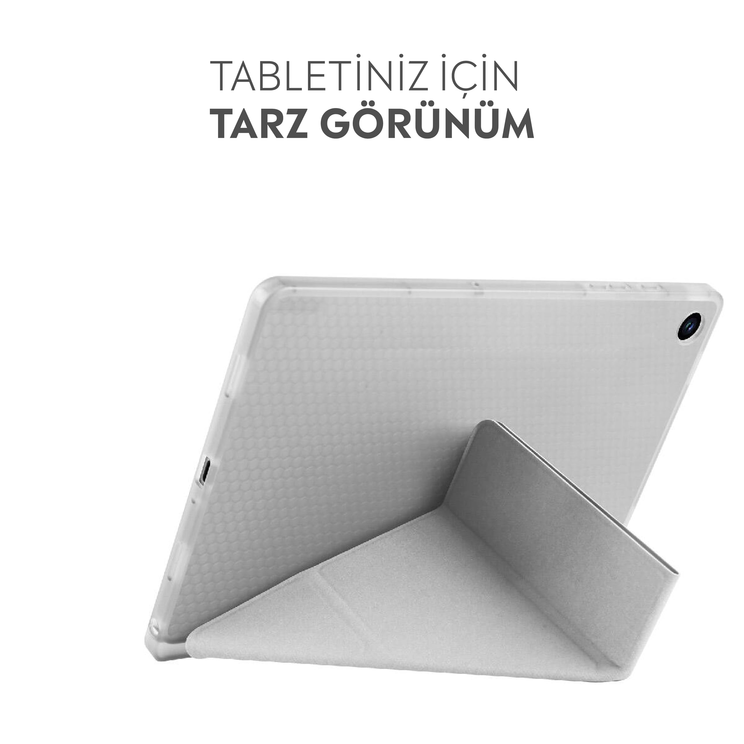 Babilden Samsung Galaxy Tab A9 Plus X210/Galaxy Tab A11+ ile Uyumlu Kalem Bölmeli Trifolding Cover T