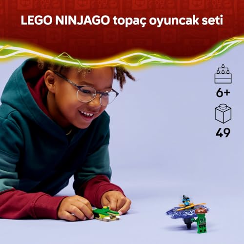 LEGO NINJAGO Nya, Mutasyon Canavarı Topacına Karşı 71849-6 Yaş Üzeri Çocuklar için Aksesuarlı Nya ve Kötü Mutasyon Canavarı Minifigürleri İçeren Yaratıcı Oyuncak Yapım Seti, Hediye Fikri (49 Parça)