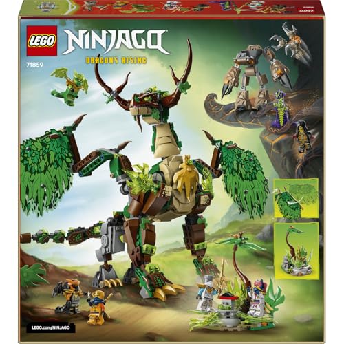 LEGO NINJAGO Yaşam Ejderhası 71859-9 Yaş ve Üzeri Çocuklar için Zane, Sora, Arin, Lloyd, Cole, Asit ve Toprak Canavarları Minifigürleri İçeren Yaratıcı Oyuncak Yapım Seti, Hediye Fikri (1050 Parça)