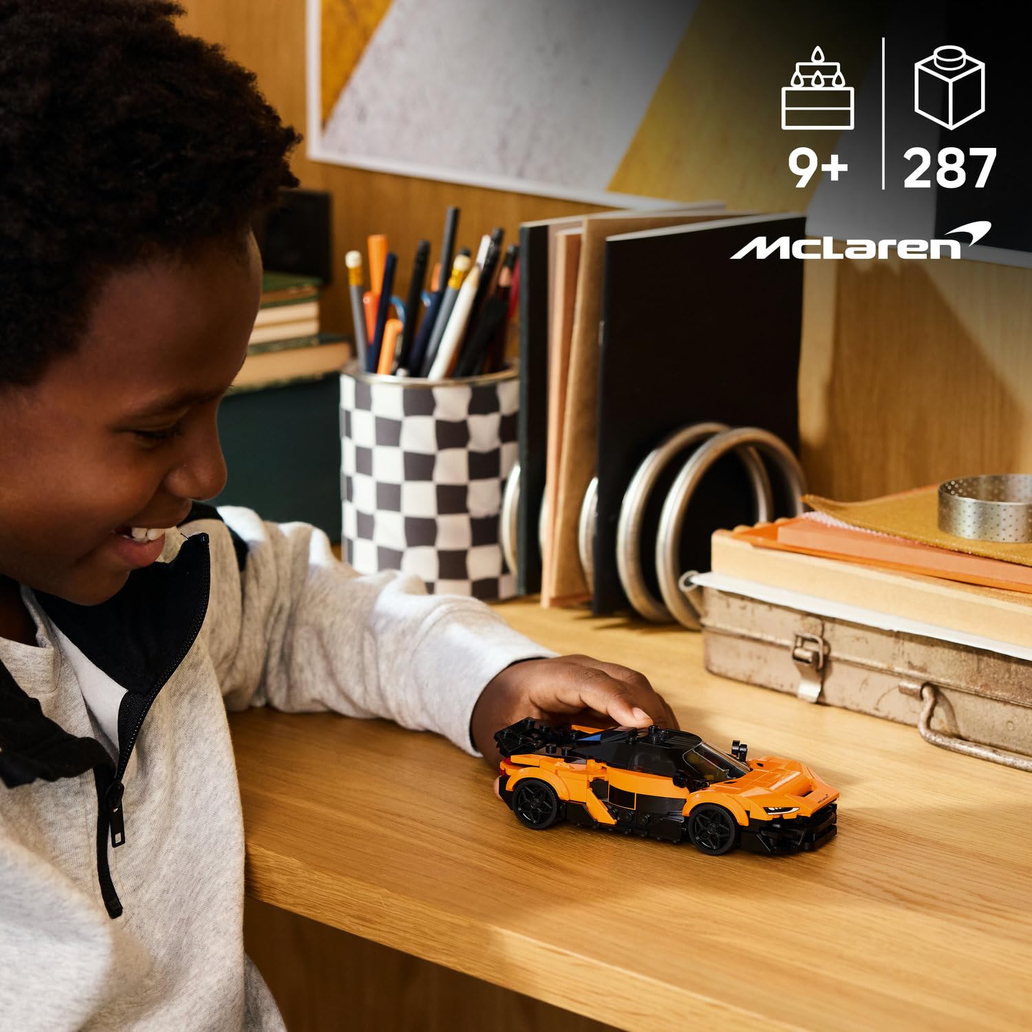 LEGO Speed Champions McLaren W1 Gerçek Süper Araba 77257-9 Yaş ve Üzeri Çocuklar için McLaren Kıyafetli Sürücü Figürü İçeren Yaratıcı Oyuncak Yarış Arabası Yapım Seti, Hediye Fikri (287 Parça)