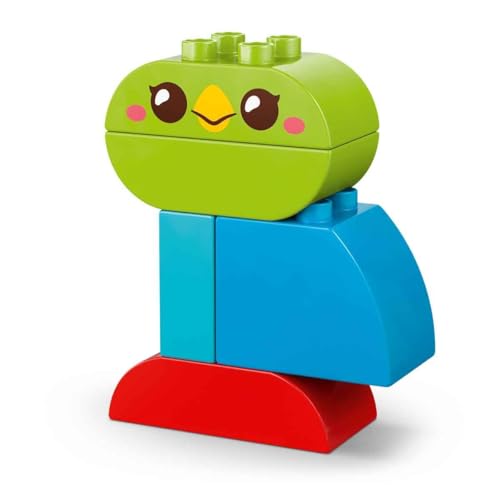 LEGO DUPLO İlk 3'ü 1 Arada Yaratıcı Sevimli Hayvanlar 10477-1.5 Yaş ve Üzeri Çocuklar için Köpek, Kedi ve Tavşan Dahil 8 Hayvan Oluşturma Seçeneği İçeren Oyuncak Yapım Seti, Hediye Fikri (24 Parça)