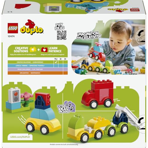 LEGO DUPLO İlk Yaratıcı Araçlar 10474-1.5 Yaş ve Üzeri Kız ve Erkek Çocuklar için Figür İçeren Eğitici Yaratıcı Oyuncak Yapım Seti, Çocuklar için Eğlenceli Doğum Günü Hediyesi Fikri (42 Parça)