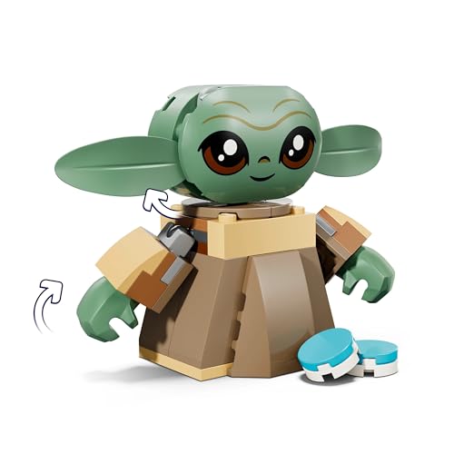 LEGO Star Wars: The Mandalorian Grogu’nun Yuvası 75443-4 Yaş ve Üzeri Çocuklar için Ayarlanabilir Grogu Figürü ve Sorgan Kurbağası İçeren Yaratıcı Oyuncak Yapım Seti, Hediye Fikri (107 Parça)
