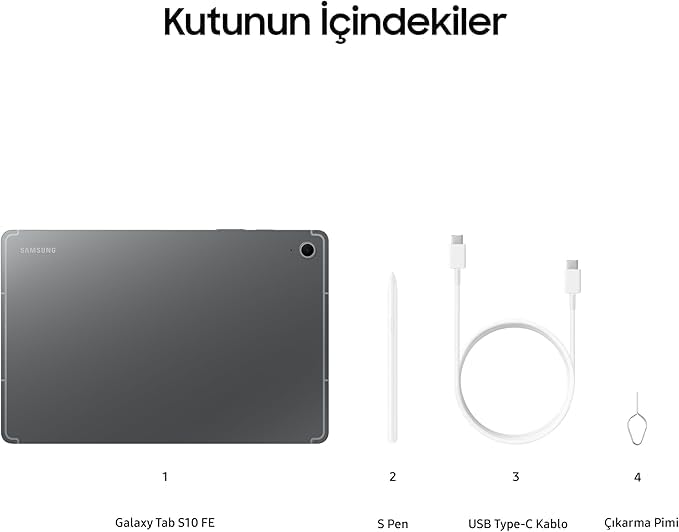 Samsung Galaxy Tab S10 Lite SM-X400 Gümüş 8/256 GB 10.9″ Tablet