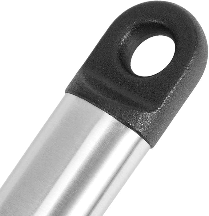 VIVALUXE 4 Parça Silikon Mutfak Seti, Isıya Dayanıklı BPA’sız Silikon Uçlar, 304 Paslanmaz Çelik Saplı Kepçe, Spatula, Kevgir ve Servis Kaşığı, Çizmez ve Bulaşık Makinesinde Yıkanabilir