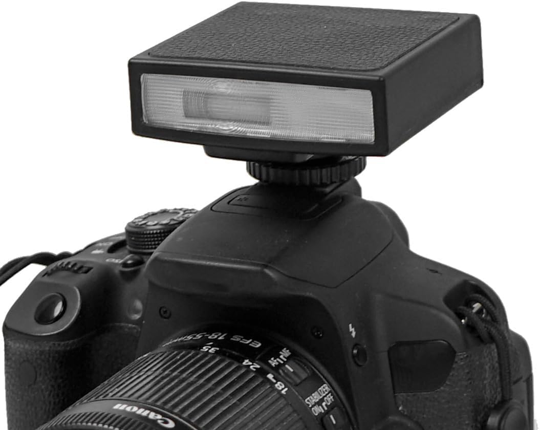 Coverzone Universal Mini Kamera Flaş Fotoğraf Işığı – Hot Shoe Dome Flaş, Şarj Edilebilir 1200mAh Pil ile Fotoğrafçılık Aydınlatması | QU-12