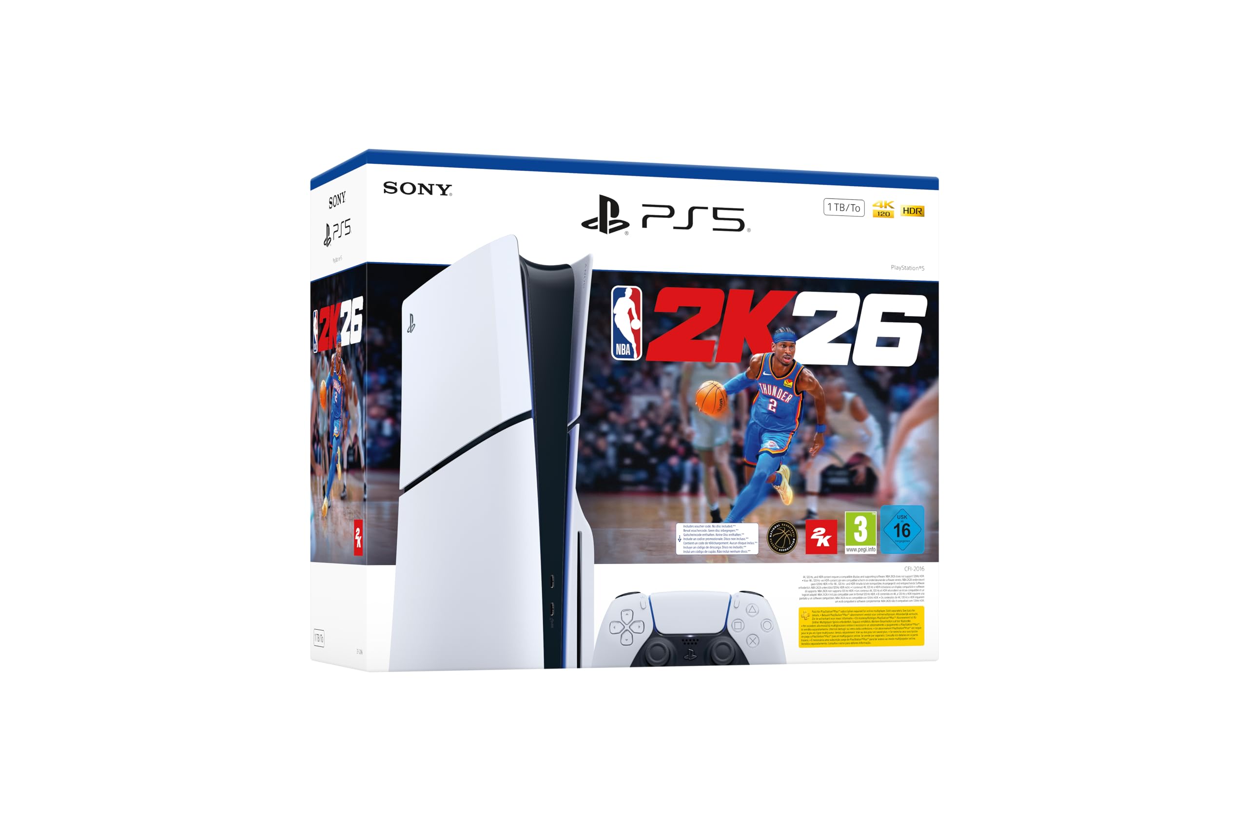 Sony PlayStation 5 CD'li Oyun Konsolu/NBA 2K26 Oyun Bundle (Bilkom Resmi Distribütör Garantili)