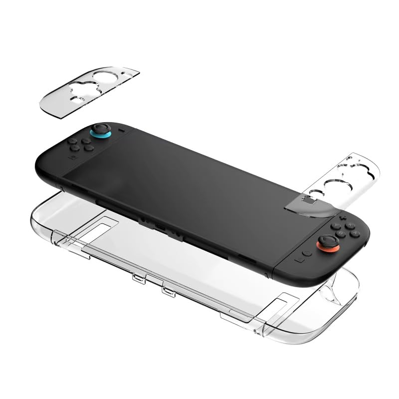 Switch 2 Şok Emici Şeffaf Komple Kılıf (Nintendo Uyumlu)