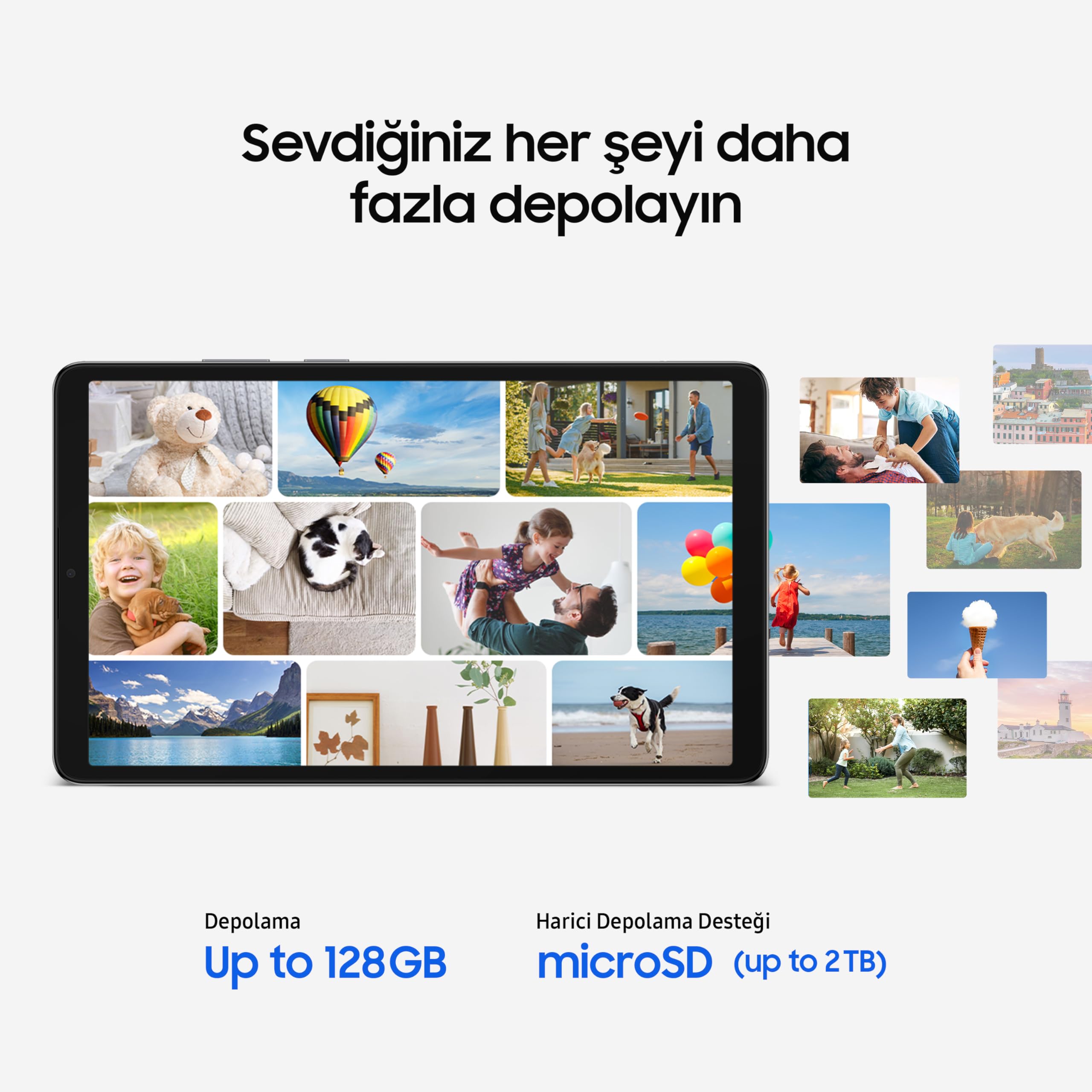 Samsung Galaxy Tab A11, Android Tablet, Gümüş, WiFi Destekli, 4GB RAM, 64GB Depolama Alanı, 8.7 İnç (Samsung Türkiye Garantili)
