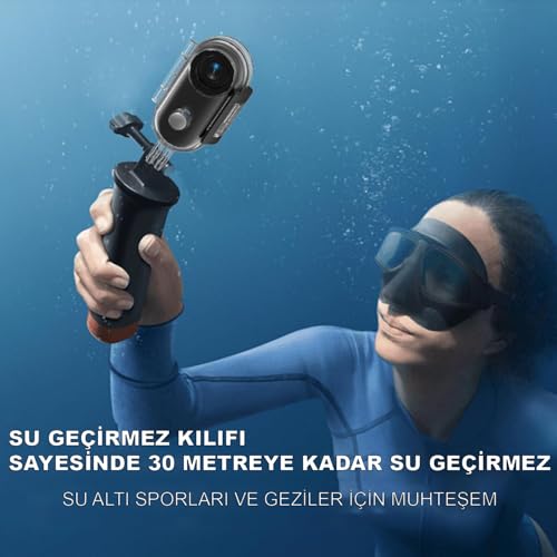 Robeve Mini Wifi Aksiyon Kamerası 4K Giyilebilir Aksiyon Kamera - Su Geçirmez Tasarım - Ses ve Görüntü - Motorsiklet Görüntü Kaydı - Aksiyon Görüntü Kaydı
