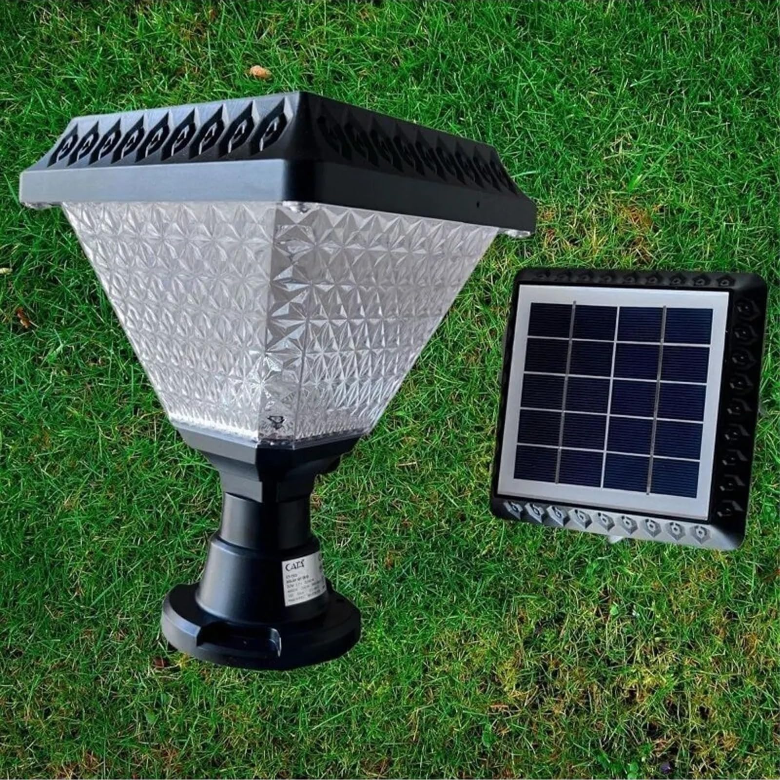 CATA CT-7315 Solar Bahçe Set Üstü Armatür Lambası 30W Dış Mekan Aydınlatma 6500K Beyaz Işık