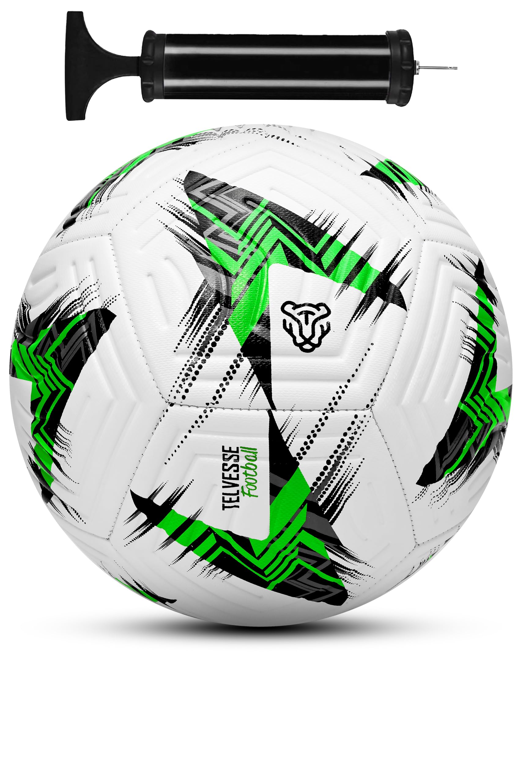 Profesyonel Futbol Topu 2025 Avrupa Pompalı Sert Zemin Halı Saha Futbol Topu No5 525 (Yeşil)