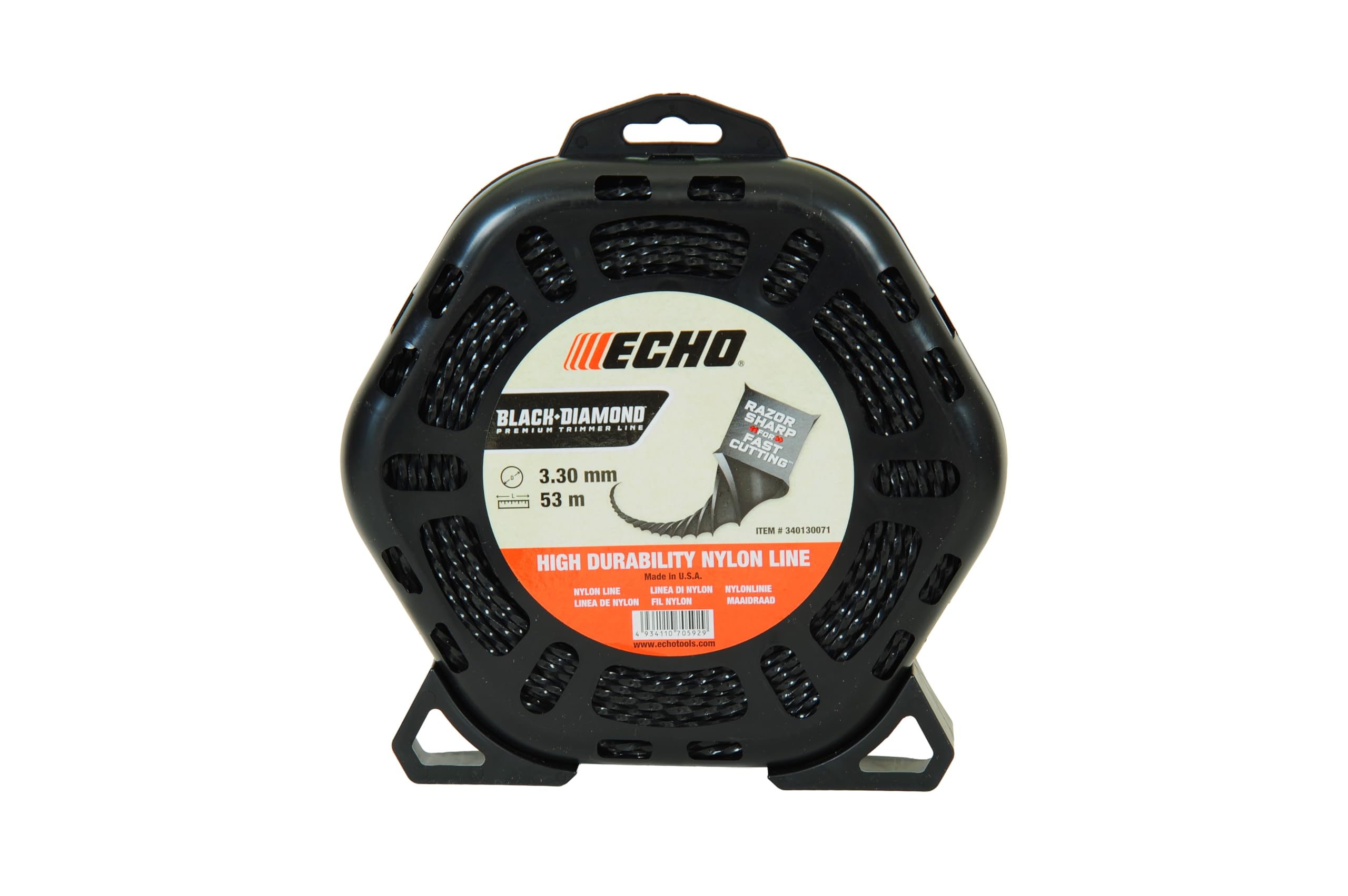 Echo Tırpan Misinası Black Diamond 3.3mm 53 Mt Burgulu Siyah