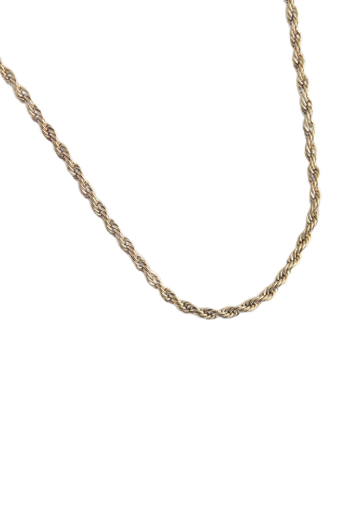 MiyanGo(1307) 316L Çelik Gold Renk 60 cm Burgu Model Kadın Kolye - TJ-BKO7973 Çok Renkli Tek Ebat