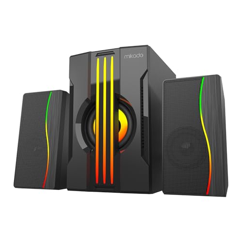 Mikado MD-254 2+1 25W(5w*2+15w) Usb+SD+Fm Bluetooth Destekli RGB Ses Sistemi