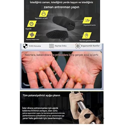 Mingodan Ergonomik Fitness El Koruyucu, Avuç İçi Koruma Dambıl Fitness Ağırlık Kavrama Pedi Kondisyo