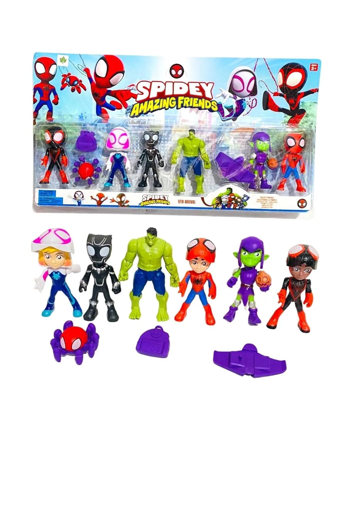 Spidey Ve Arkadaşları 6'lı Figür Set oyuncak figür 6lı set
