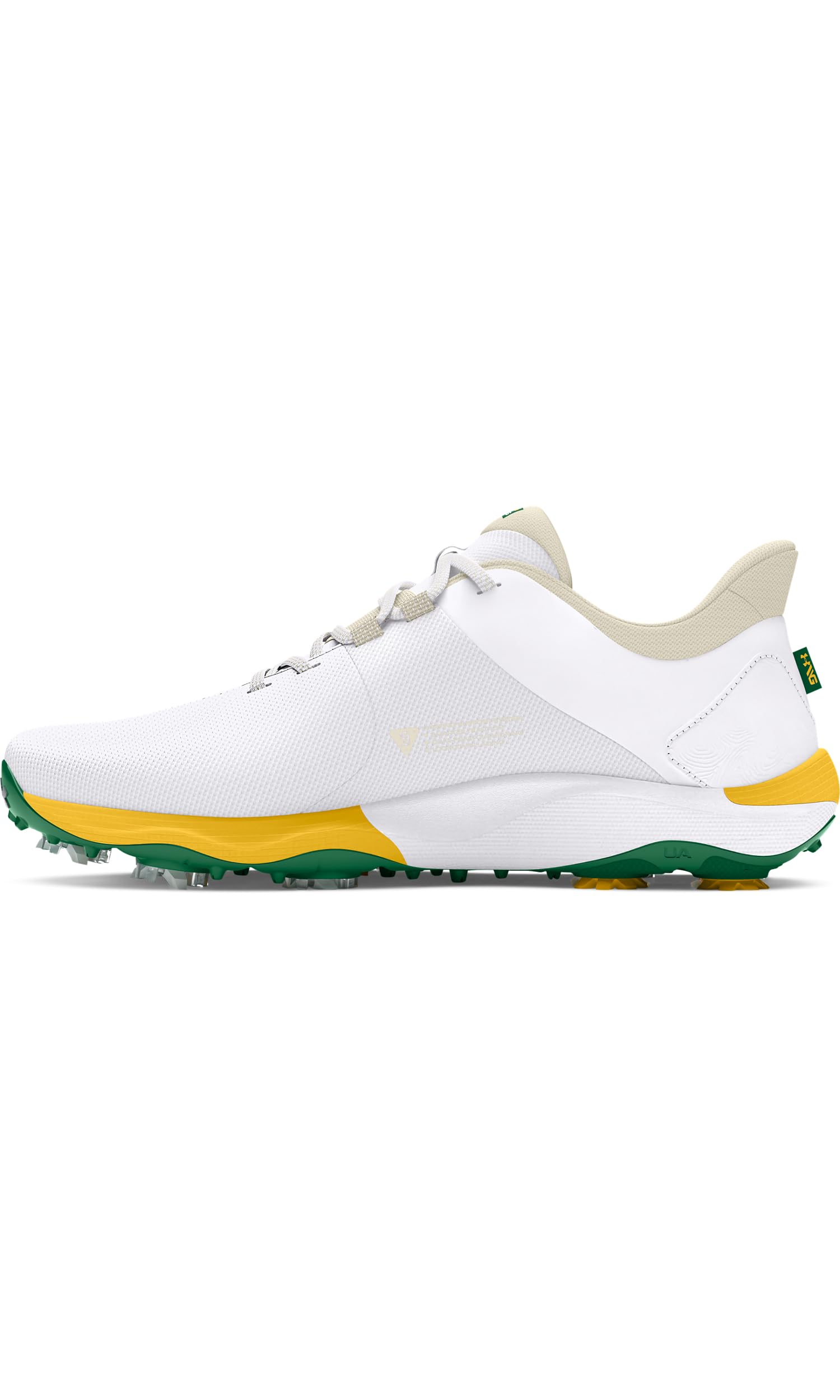Under Armour Erkek UA Drive Pro LE Golf Shoes Ayakkabı White/Silt/Classic Green 45 EU