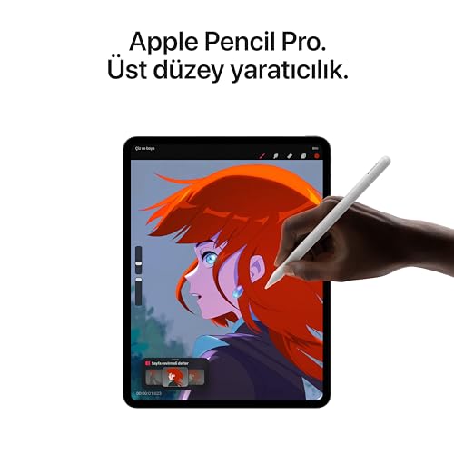Apple iPad Pro (M5): 13 inç Ultra Retina XDR Ekran, 256 GB, 12 MP Ön/Arka Kamera, LiDAR Tarayıcısı, Wi-Fi + Cellular, Face ID, Tüm Gün Süren Pil Ömrü, Standart cam — Uzay Siyahı
