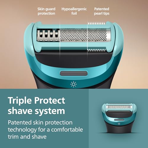 Philips Norelco Body Groomer 9000 Serisi, Çift Yönlü Kullanım ve Su Geçirmez Islak Kuru Tıraş Makinesi Sistemi için Katlanabilir Arka Ataşman ve UV Küp Temizleyici, BG9485/50