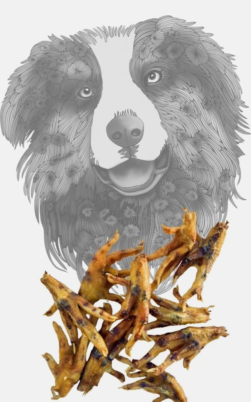 Köpekler için Sirius Kurutulmuş Tavuk Ayakları | Tamamen Doğal Tek Bileşenli Köpek Bakımı | Sağlıklı Eklemler İçin Glukozamin ve Kondroitin açısından zengin (10'lu Paket)