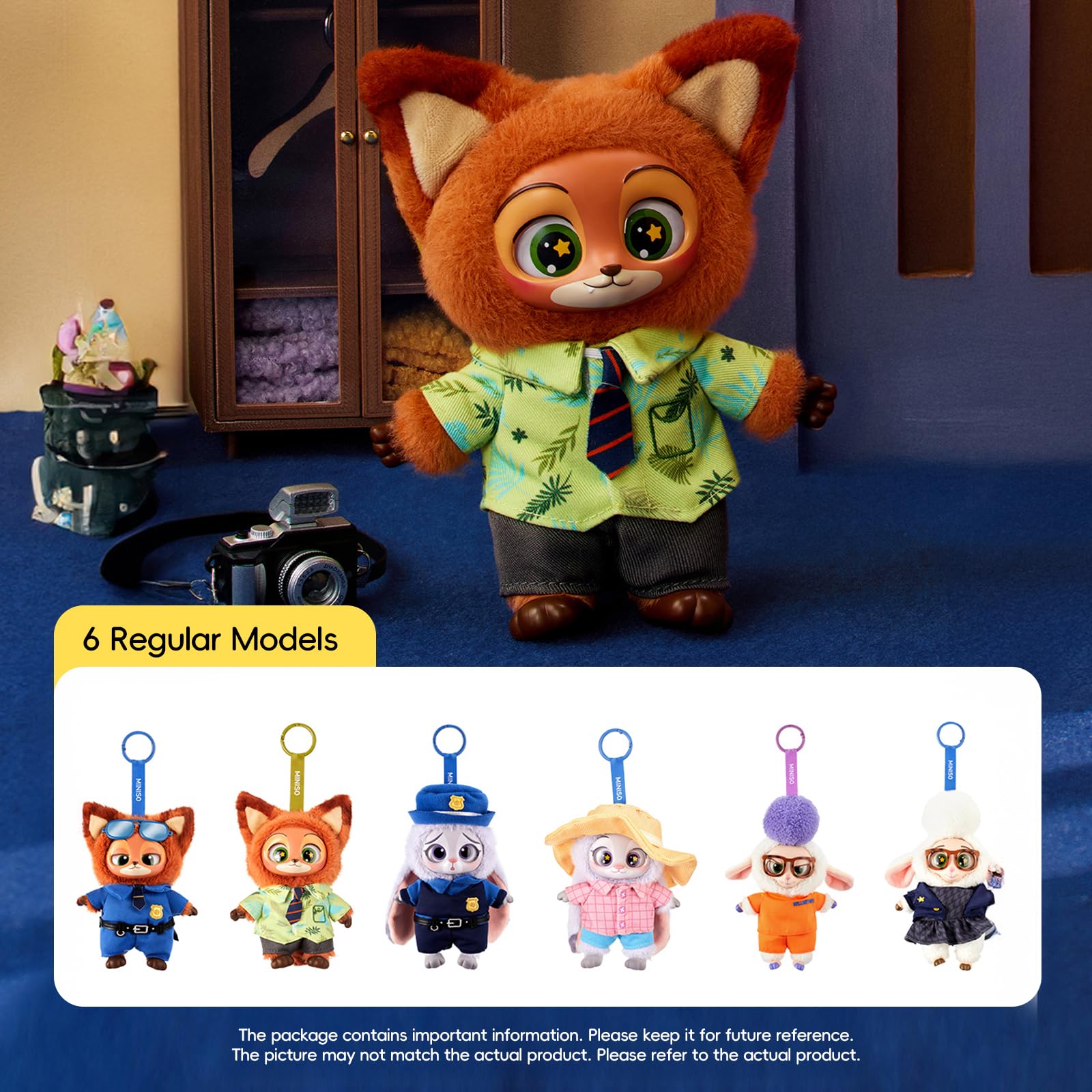 MINISO Disney Zootopia Yumuşak Vinil Peluş Oyuncak Kör Kutu Sevimli Gizemli Hayvan Figürleri, Koleks