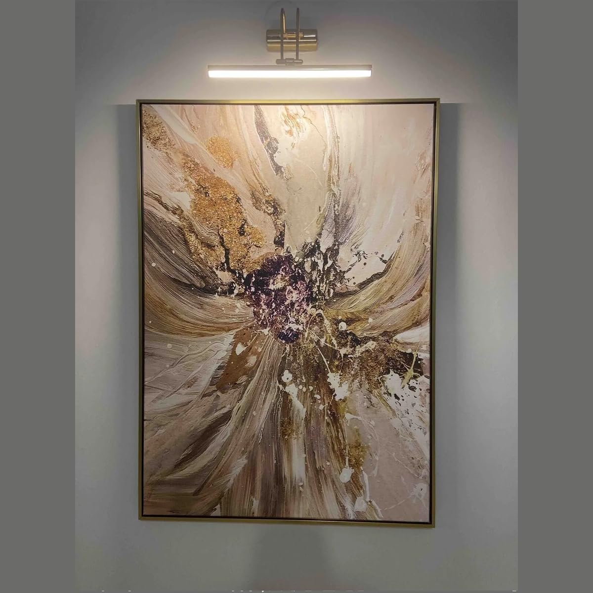Flüt LED Aplik 50 cm 6500K Beyaz Işık Modern Duvar Aydınlatma Enerji Tasarruflu Banyo Tablo ve Çalışma Masası Lambası (Eskitme)