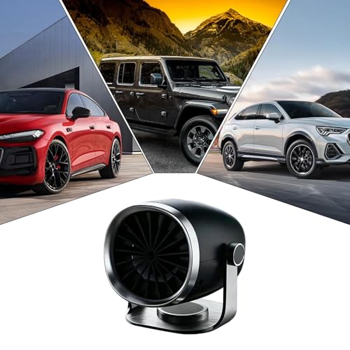Taşınabilir Araç Isıtıcısı | 2'si 1 Cam Buhar Giderici Vantilatör | Fişe Takılabilir Hızlı Araç Buz Çözücü - Kış Soğuk Hava için Kamyon ve SUV Araçları Cam Buhar Giderici Isıtma ve Soğutma