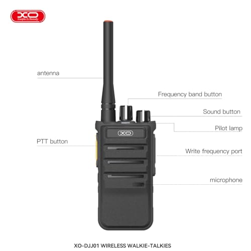 XO Simple is Beauty Profesyonel Çift El Telsizi – 1200mAh, Açık Alanda 3-4 km Menzil, Kapalı Alanda