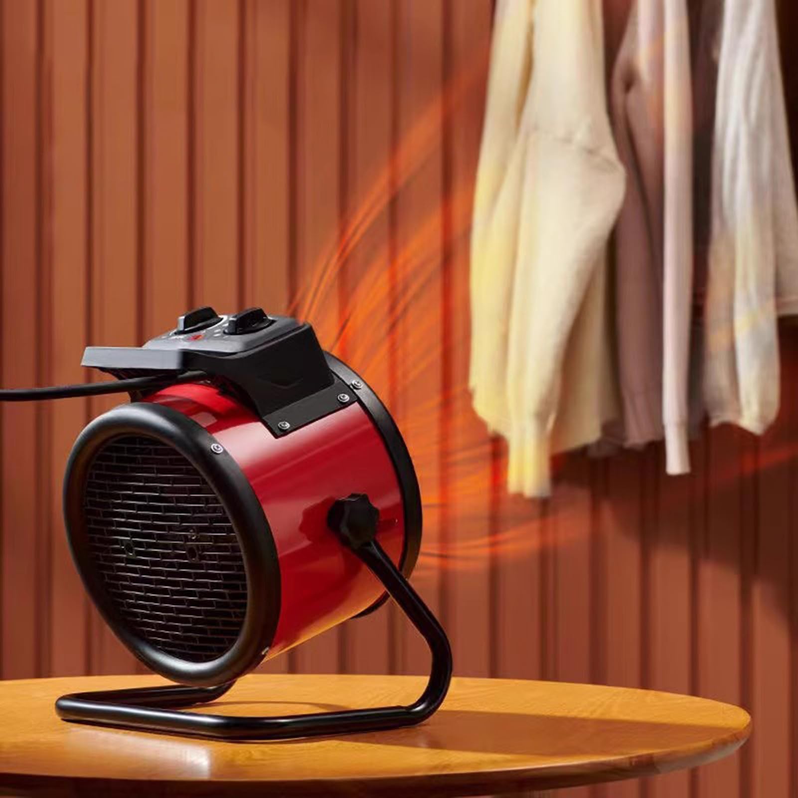 Oda Isıtıcısı - 2000-3000W Oda Isıtıcısı | Elektrikli Isıtıcılar İç Mekan, üstü Sessiz Güvenli Fan üstü Dış Mekan Masası Ofisler Kamp Odası Yatak Odası Garaj Çadır Zemin Banyo