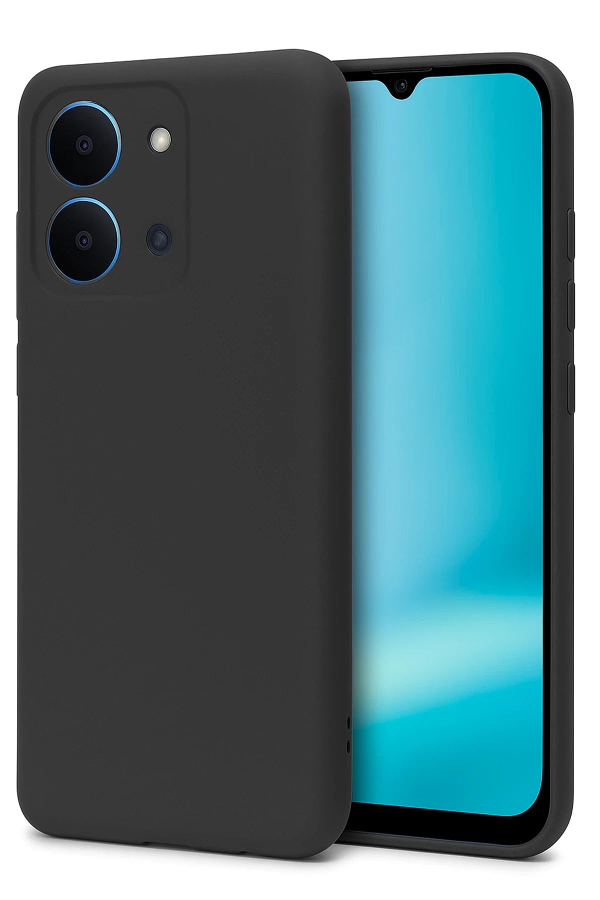 anka cep cep telefonu aksesuarları Xiaomi Redmi 15C ile Uyumlu First Soft Silikon Kılıf Siyah, First-Redmi 15C-Kılıf