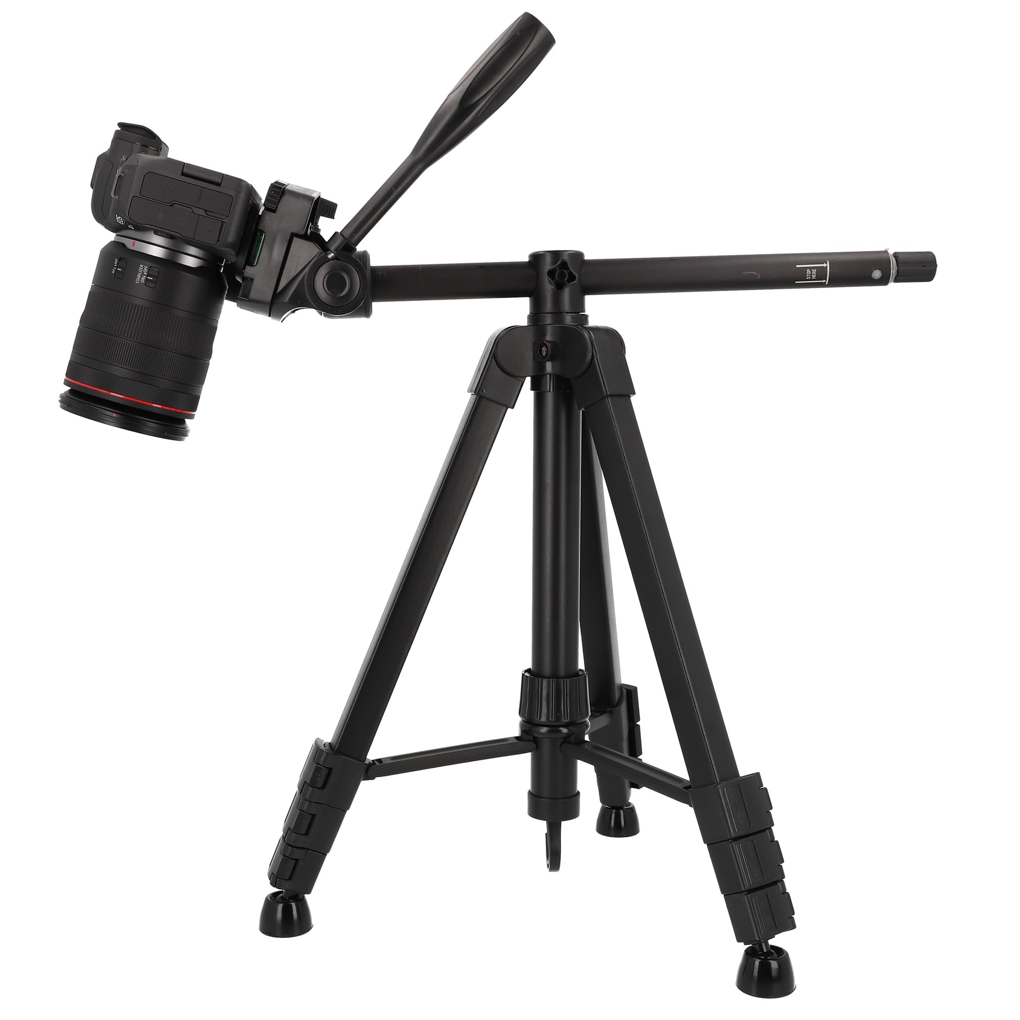 ayex LT-460 Tripod | 90° Yatay Orta Kolonlu Fotoğraf & Video Tripodu | Monopod Dönüşümlü | DSLR ve Aynasız Kameralar ile Uyumludur