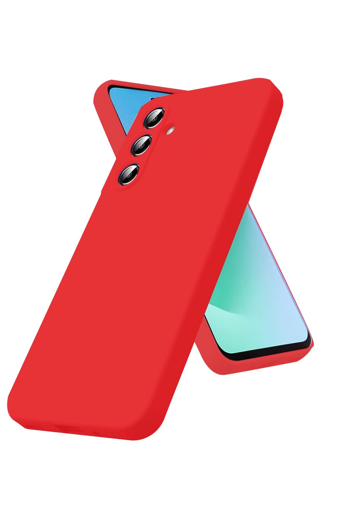 anka cep cep telefonu aksesuarları Samsung İle Uyumlu Galaxy S25 FE Kılıf First Soft Yumuşak Silikon Kapak Kırmızı, First-Samsung S25 FE Kılıf