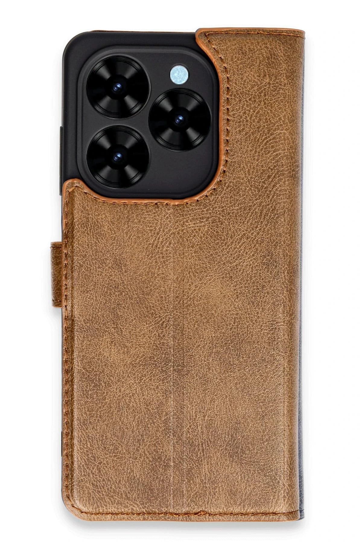 anka cep cep telefonu aksesuarları Tekno Tecno Spark 20C ile Uyumlu Taba Renk Kapaklı Kartlıklı Cüzdan Kılıf, Trend S-Spark 20C-Kılıf