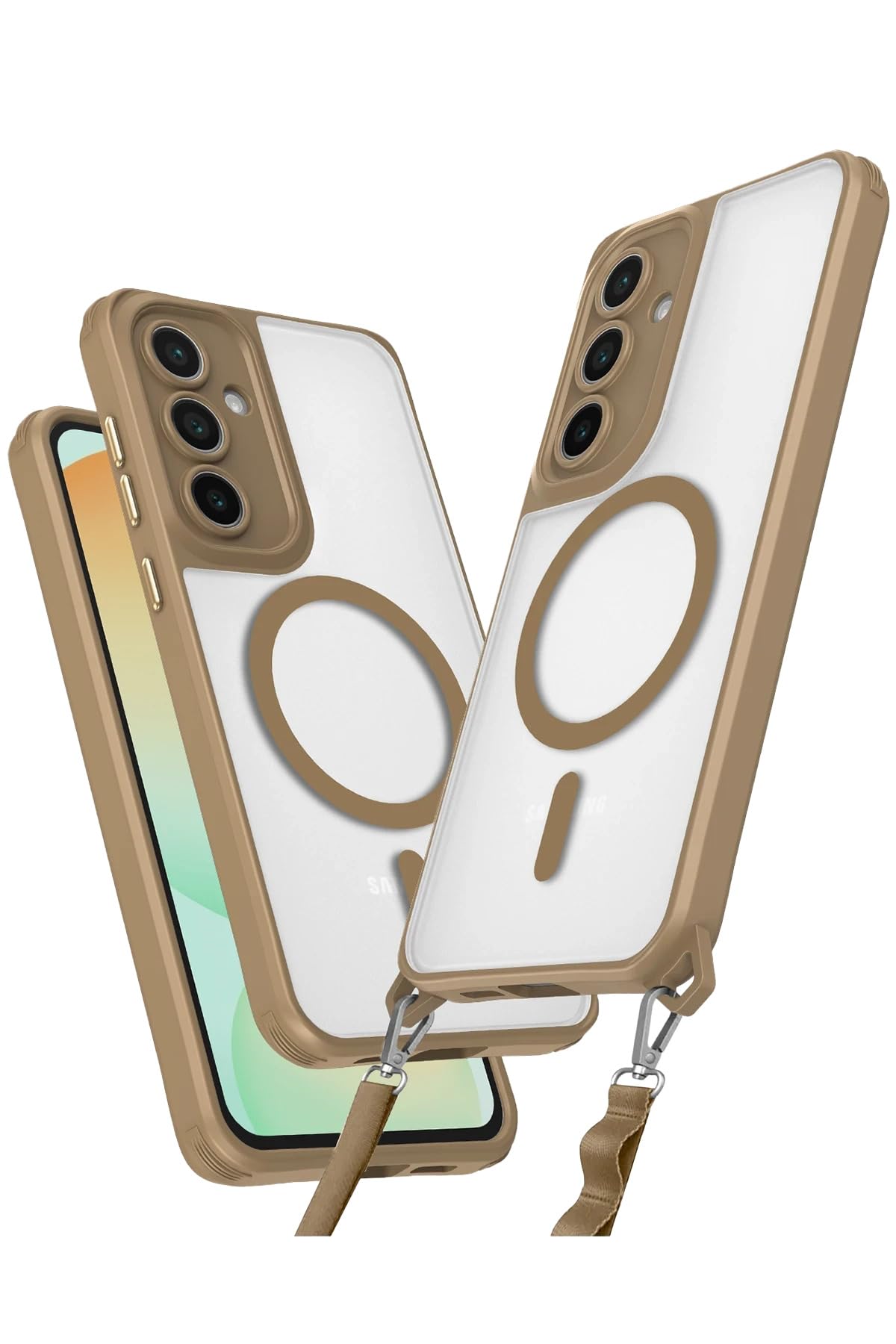anka cep cep telefonu aksesuarları Samsung ile Uyumlu Galaxy S25 Plus Çöl Titanyum Renk Mgsafe Silikon Kılıf, Enka-Samsung S25 Plus Kılıf